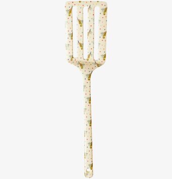 Bild av färgglad stekspade med lekfullt mönster