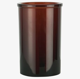Bild av stilrent och elegant tandborstglas i mocca