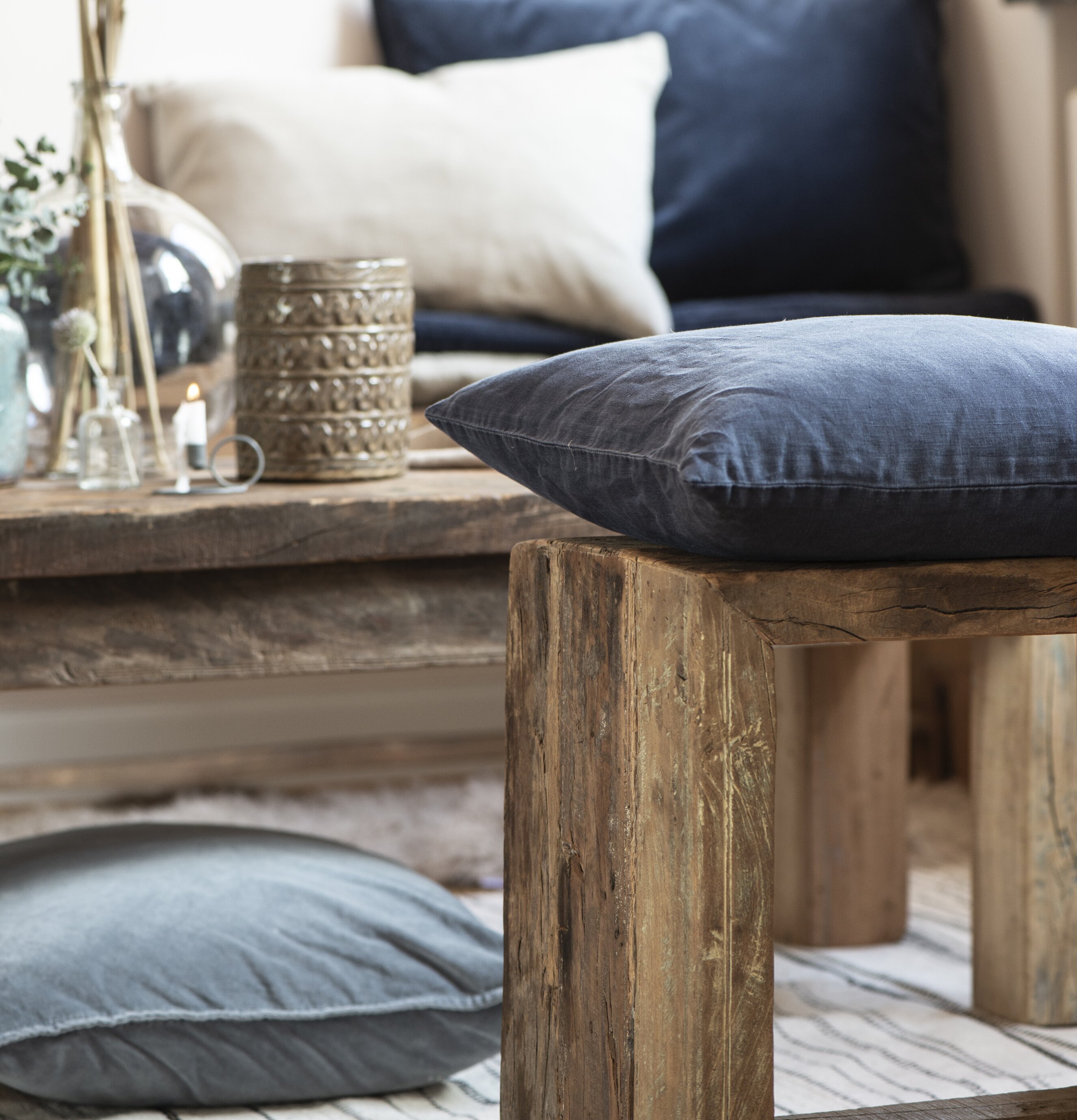 Träpall Unika från IB Laursen i en hemtrevlig miljö