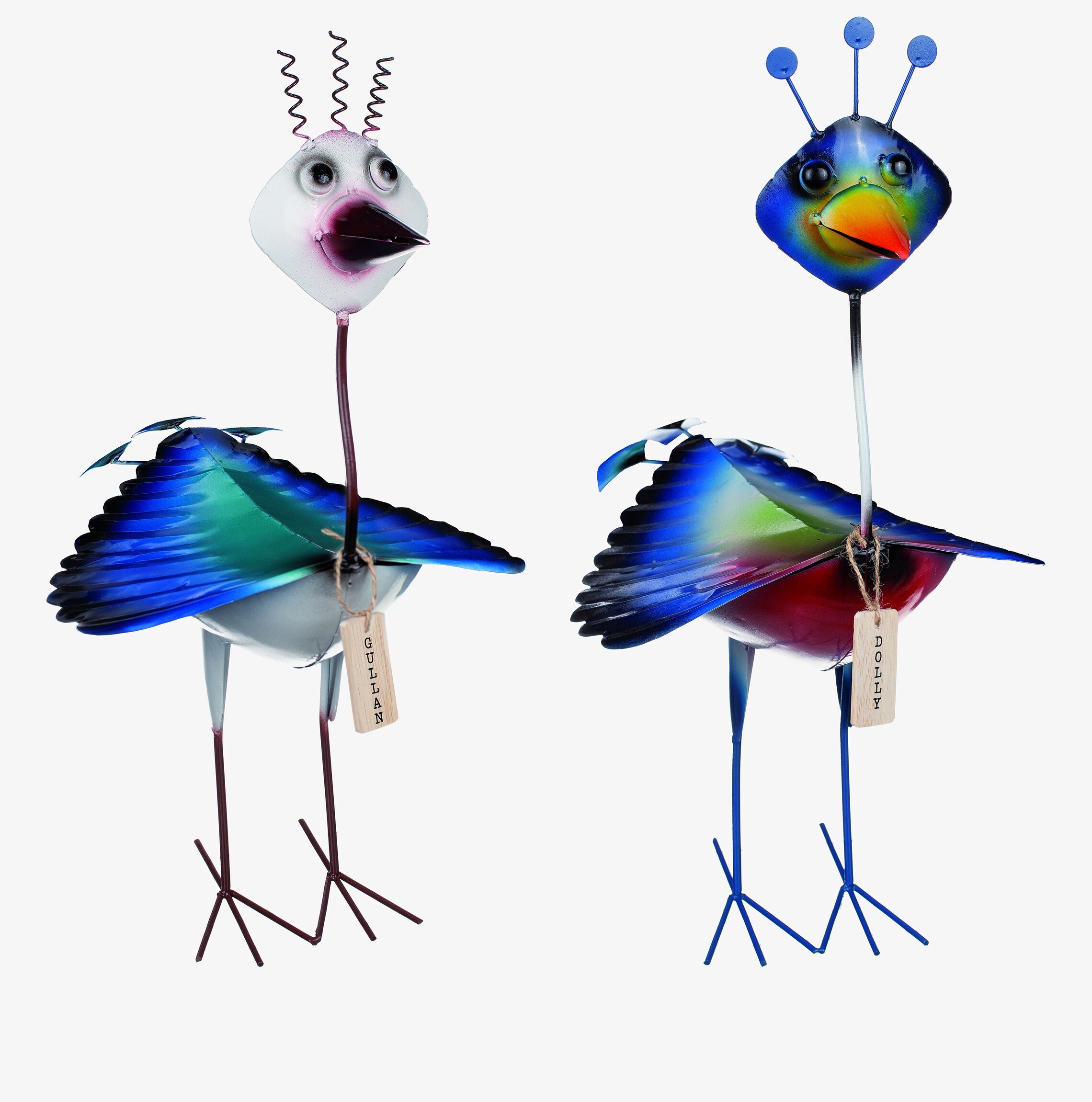 Bild av lekfulla fågeldekorationer för hem och trädgård