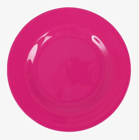 Bild av fuchsia assiett i melamin med tidlös design