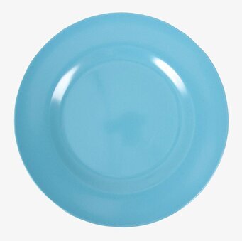 Bild av turkos melaminassiett med elegant design
