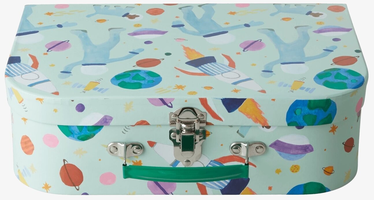 Väskor Cardboard Space Print Set/3 från Rice med rymdmotiv