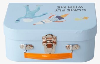 Bild av färgglad väska med rymdtema och detaljer