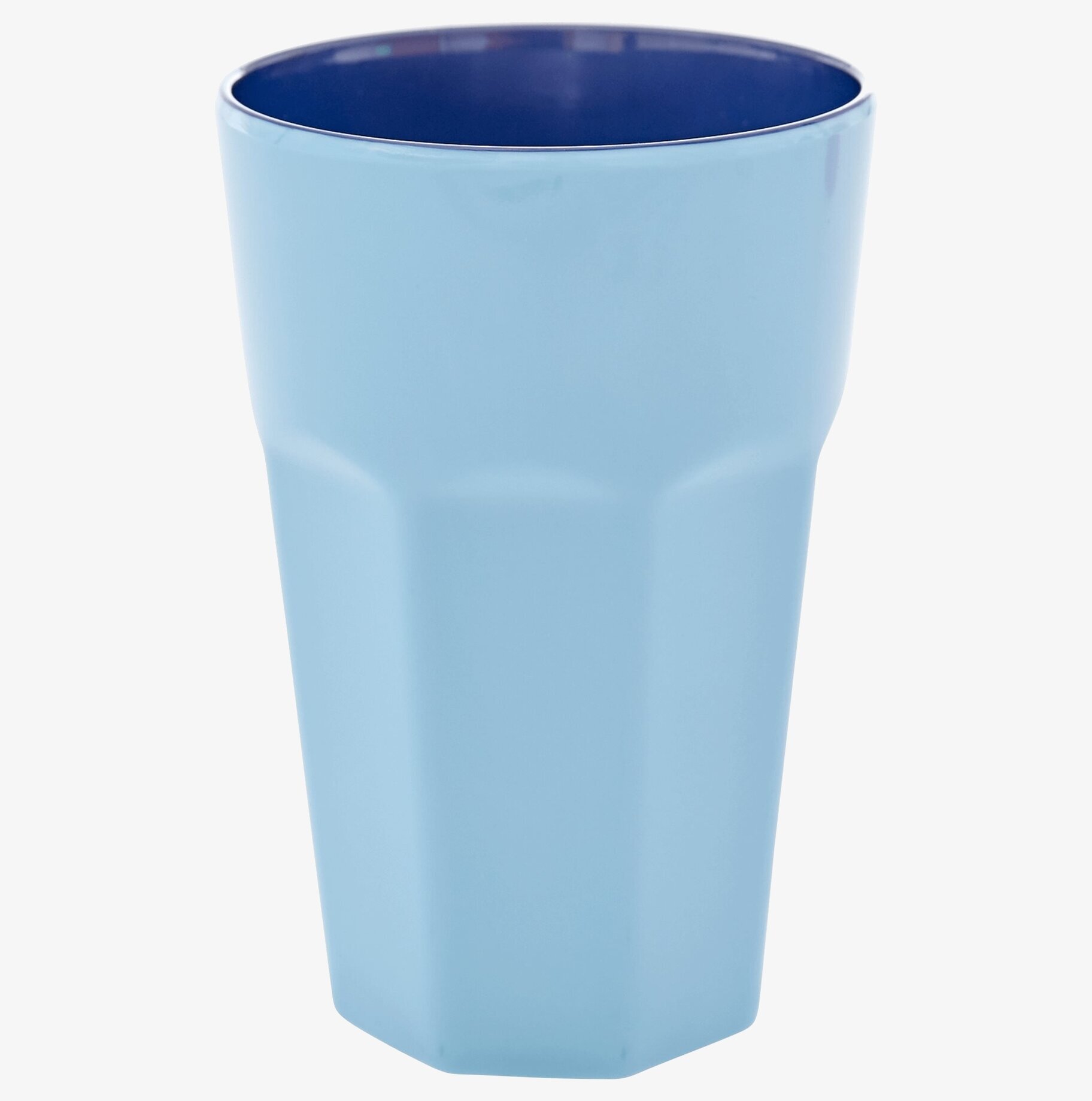 Mugg Latte Blue från Rice med ljusblå utsida och mörkblå insida