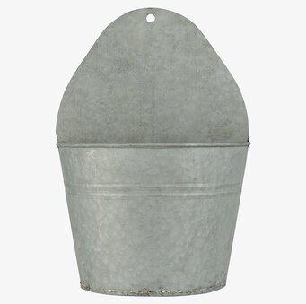 Bild av rustik väggkruka i zink för inomhus/utomhus