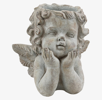 Bild av dekorativ kruka formad som en ängel