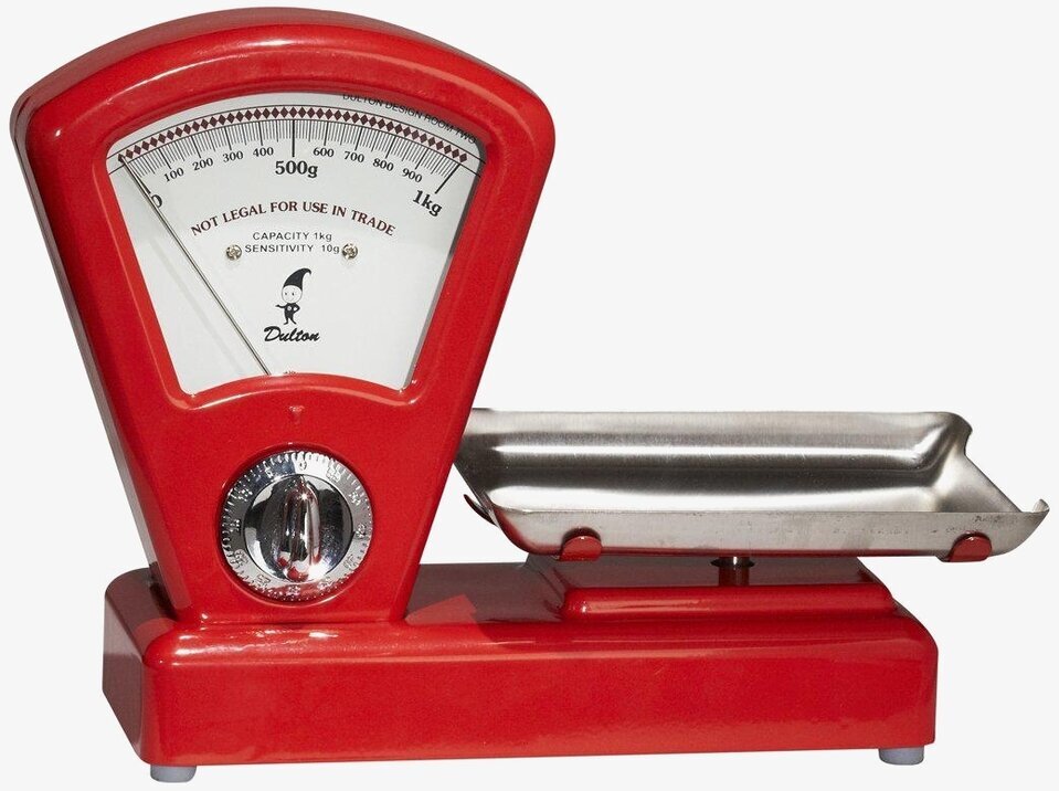 Dulton Köksvåg & Timer Röd från Dulton i retrodesign