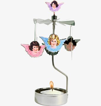 Bild av förtrollande änglaspel med roterande änglar