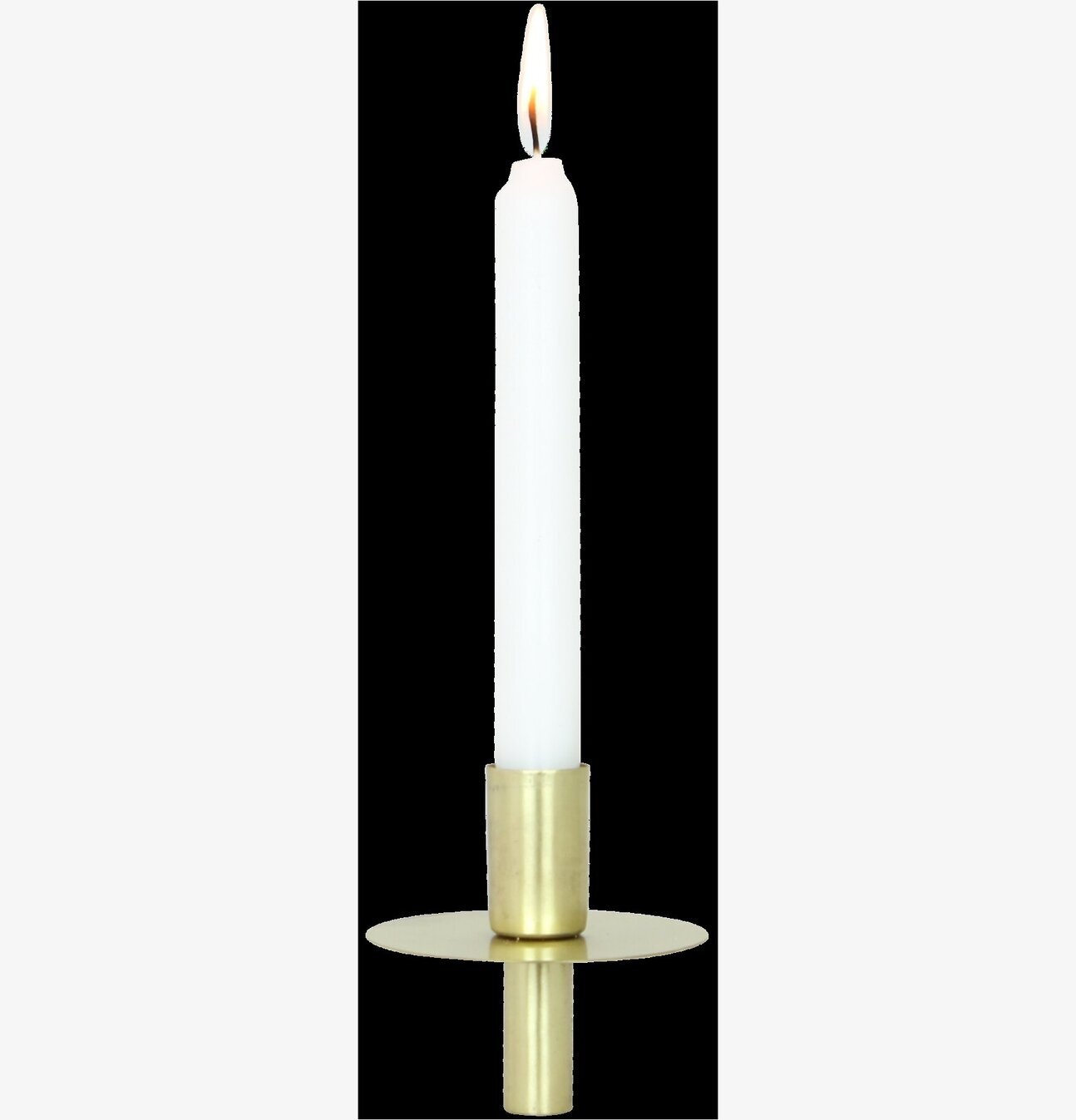 Bild av elegant ljushållare i mässing för flaskor