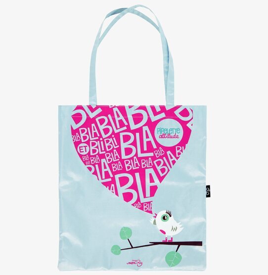 Bild av en färgglad shoppingväska med unik design