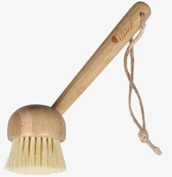 Bild av hållbar och funktionell diskborste i trä