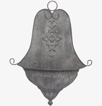 Bild av elegant antik zinkampel med klassisk design