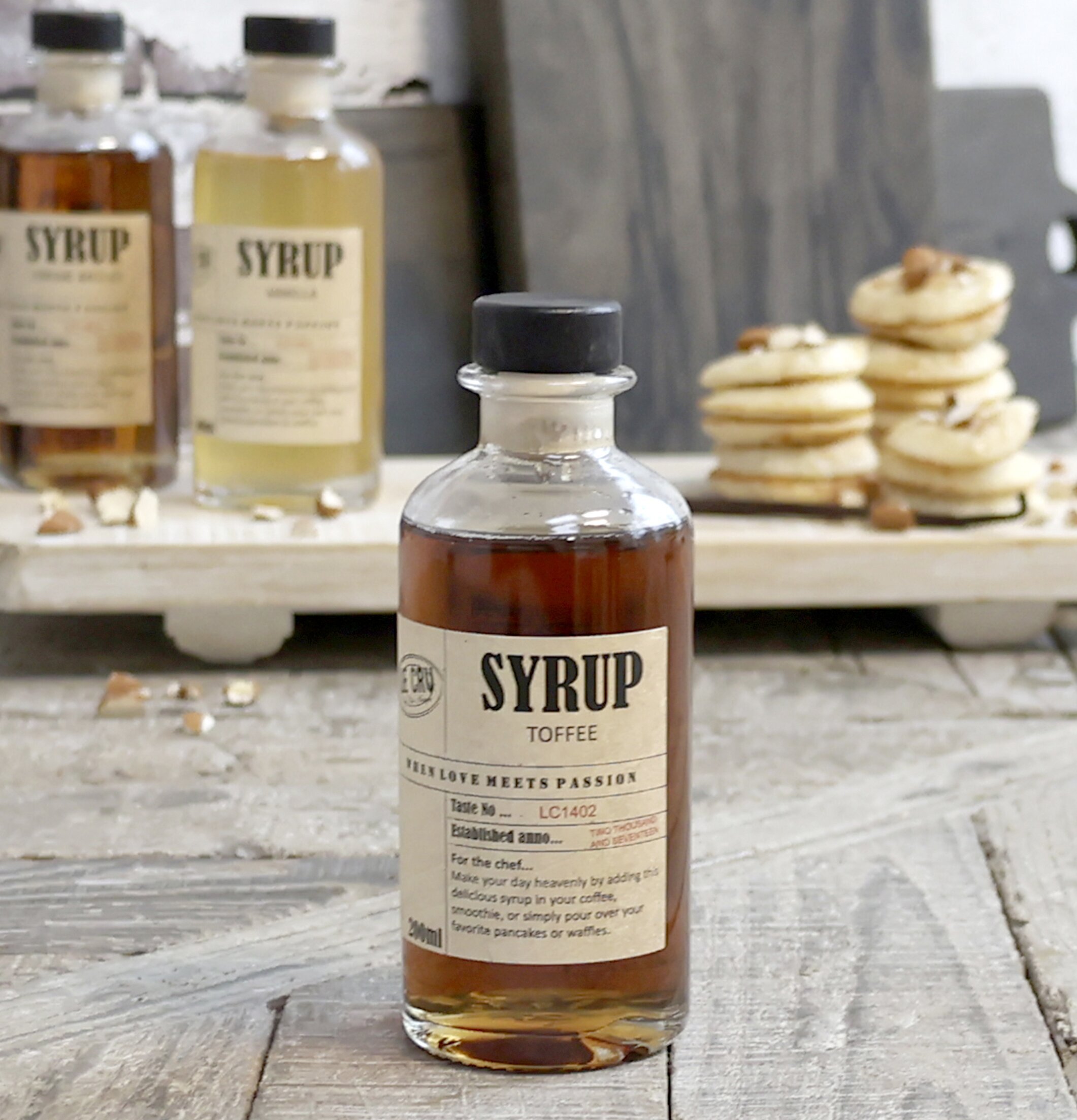 LE CRU Sirap Toffee från Le Cru i glasflaska med etikett