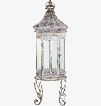 Bild av elegant lanterna med champagnetonad metall