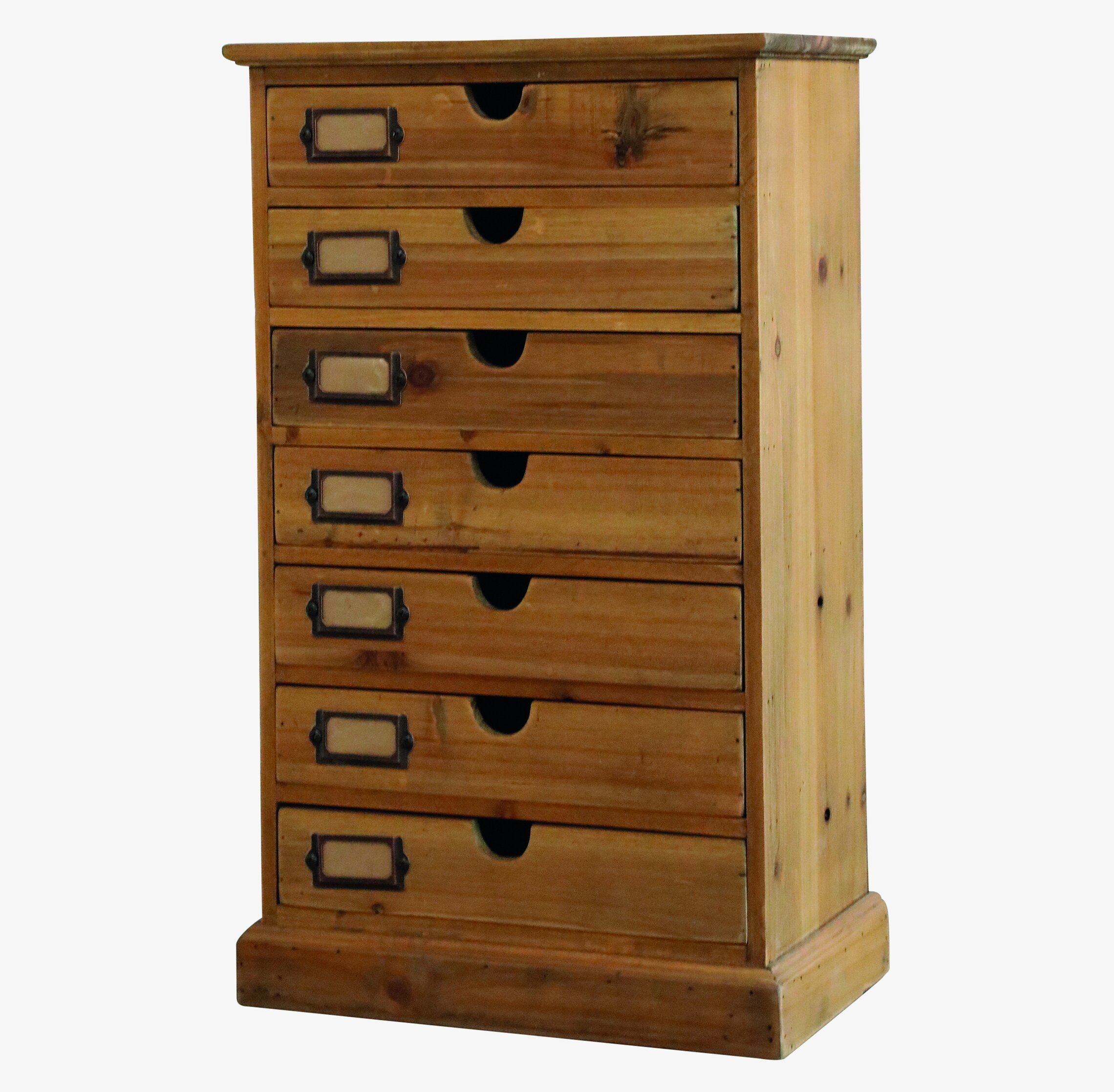 Liten Byrå 7 Lådor från Chic Antique med rustik design