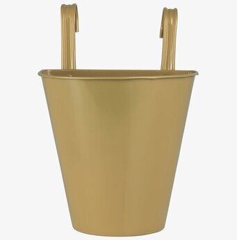 Bild av senapsgul väggkruka med elegant design