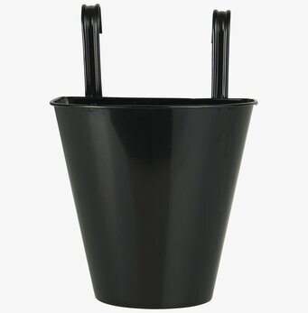 Bild av stilren väggkruka i svart för hem och trädgård