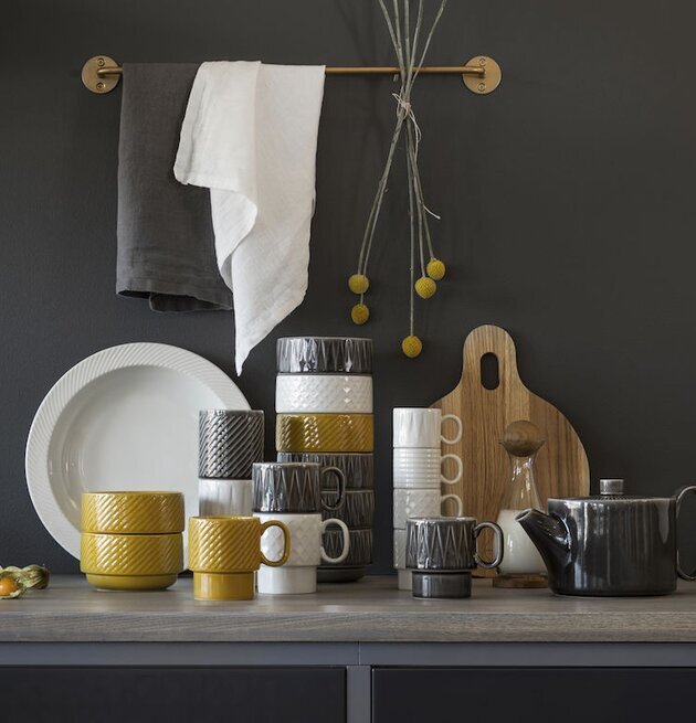 Coffee & More Temugg Gul från Sagaform i en köksmiljö