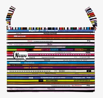 Bild av färgglad och livfull tidskriftssamlare