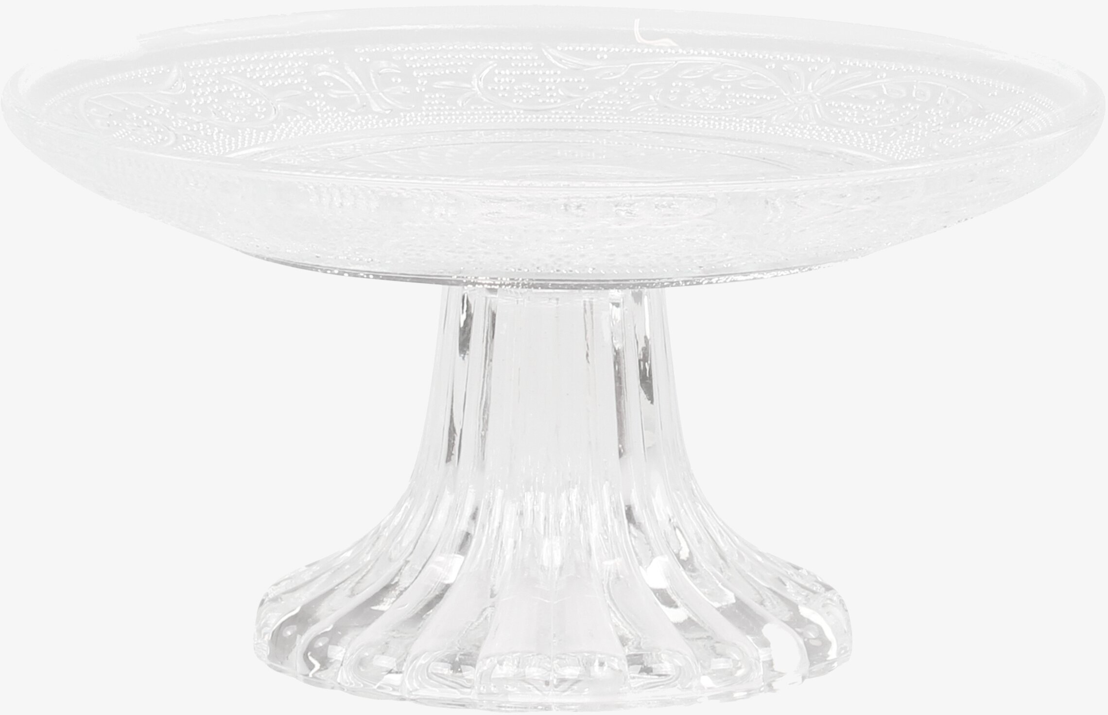 Kakfat Glas Med Mönster från Chic Antique, elegant serveringsfat