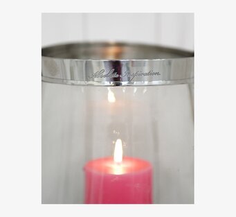 Lanterna Loui från By ON med klart glas och metallkrön