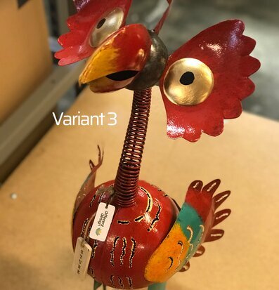 Bild av färggrann skulptur med fantasifull design