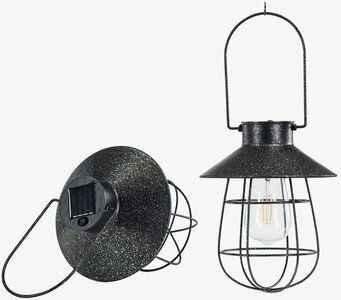 Foto av solcellsdriven LED-lampa med industriell design