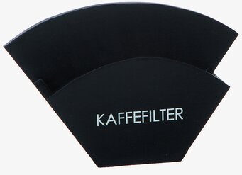 Foto av stilren och modern kaffefilterhållare