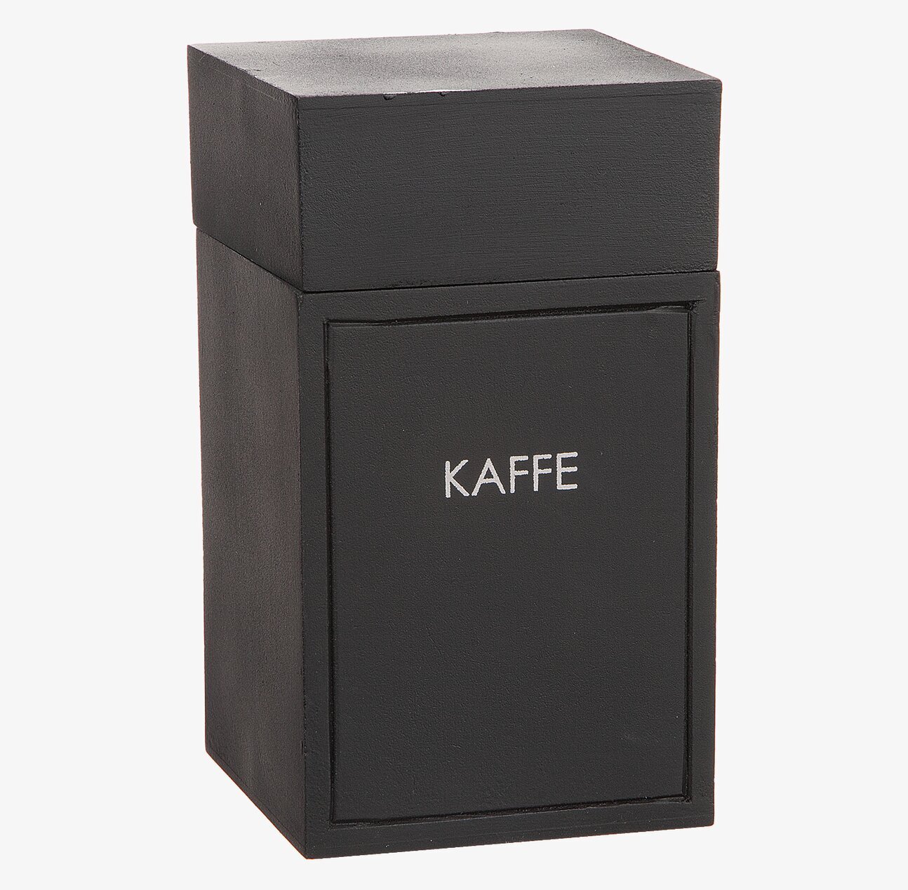 Trälåda Kaffe Svart från Different Design på vit bakgrund