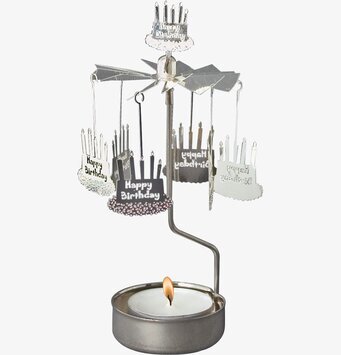 Bild av dekorativt änglaspel med födelsedagstema