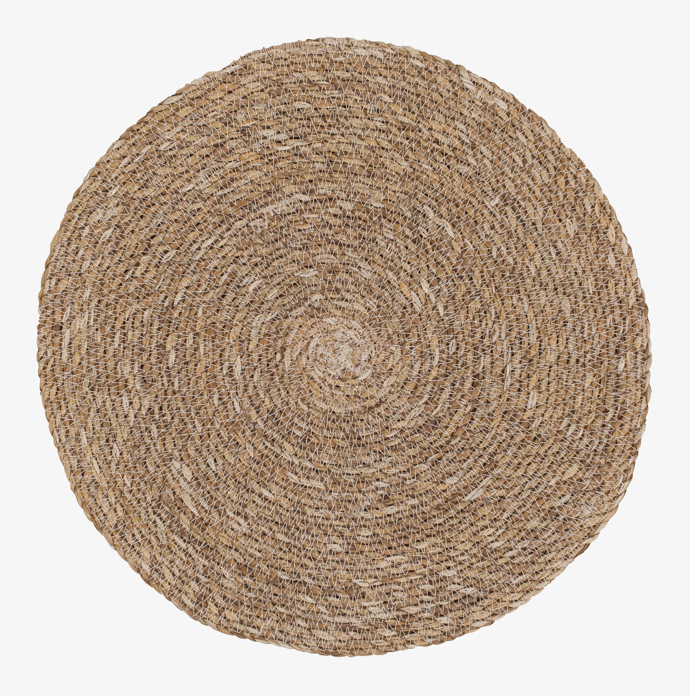 Bild av rund bordstablett med naturlig design