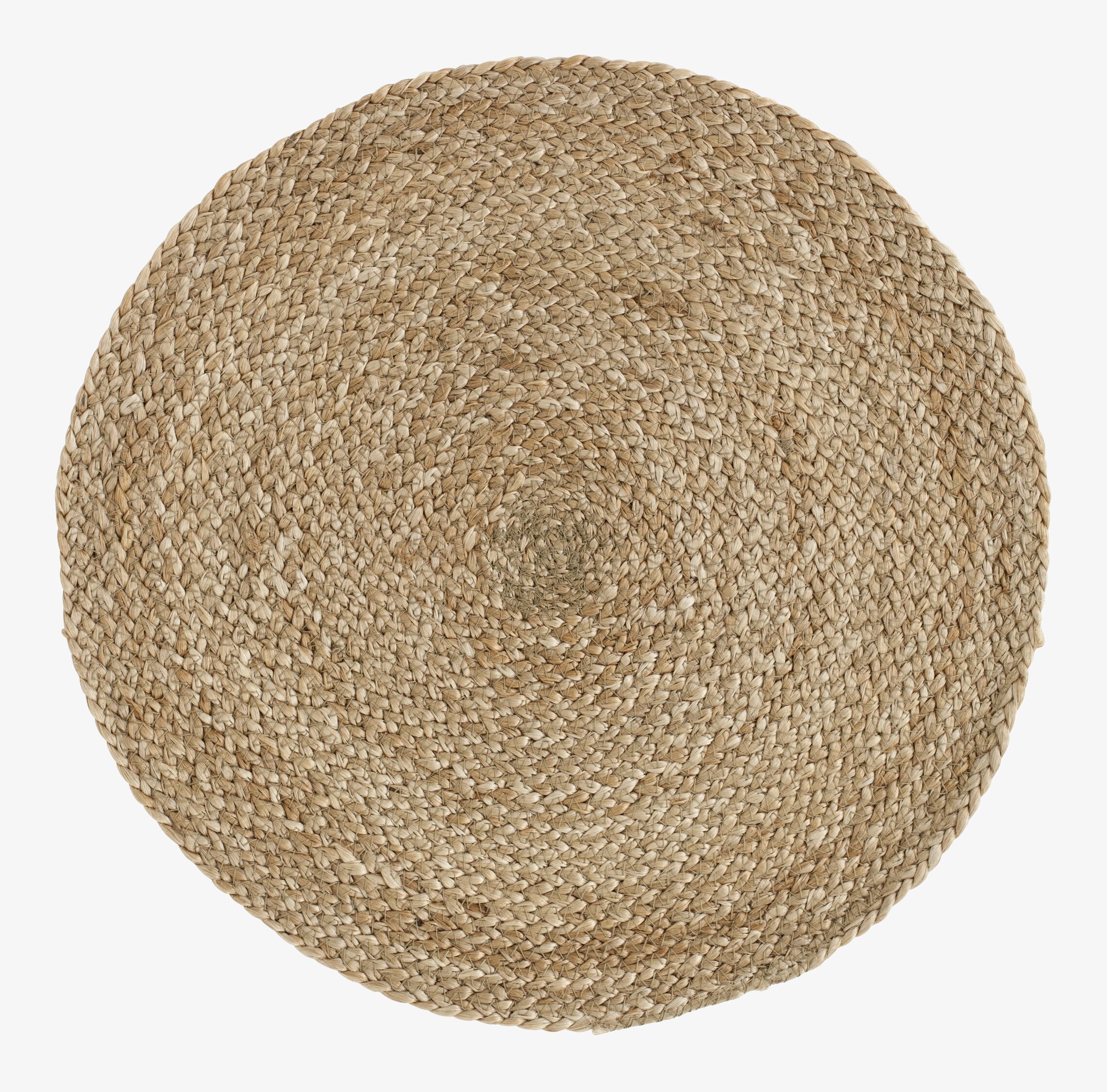 Bild av elegant flätad bordstablett i naturliga toner