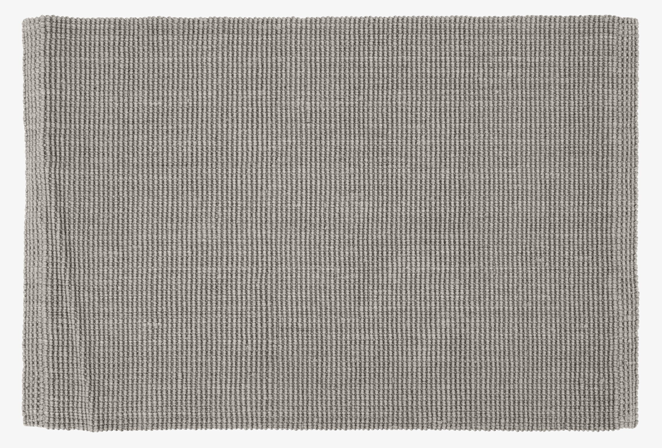 Foto av stilren och hållbar dörrmatta i grå jute