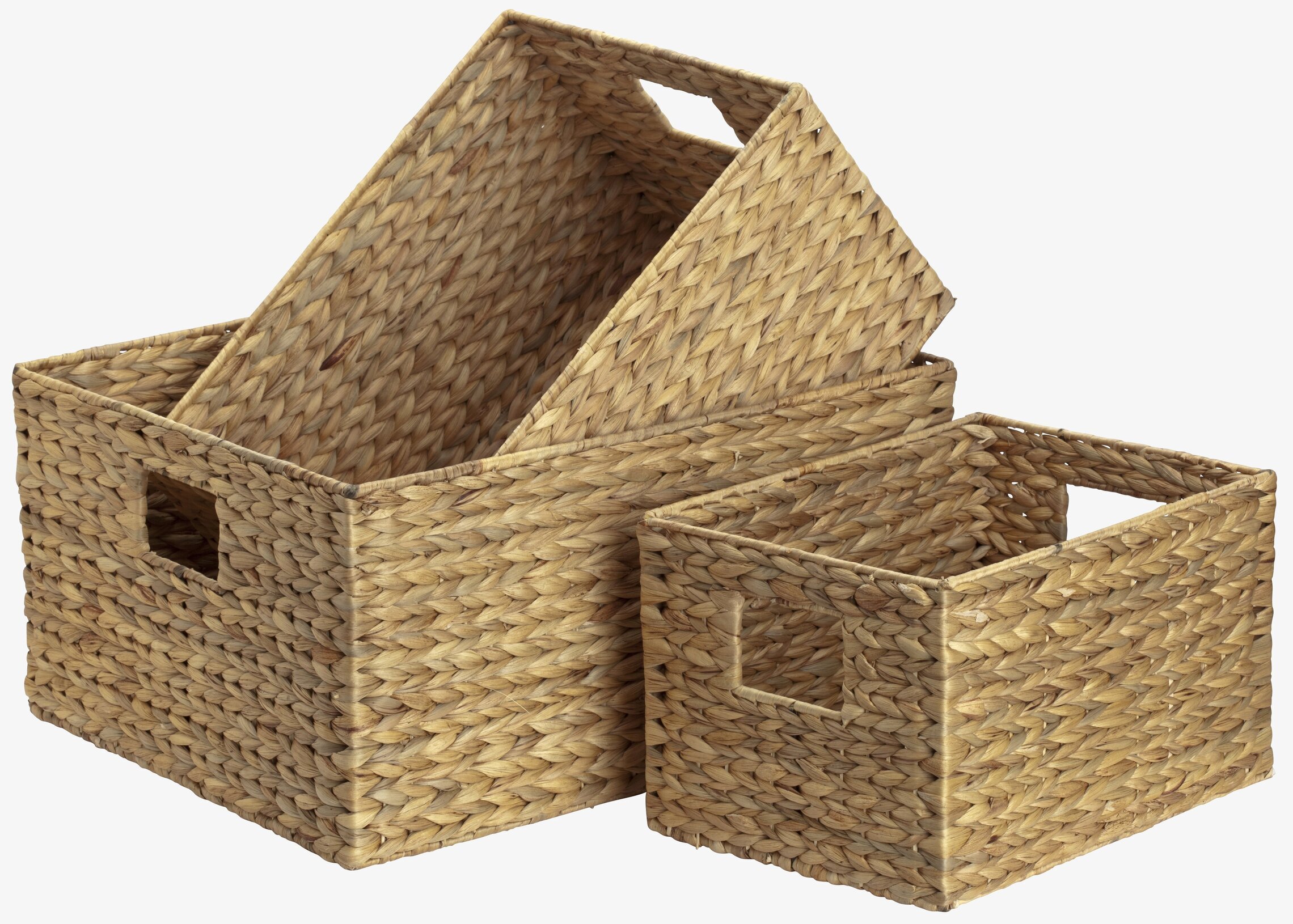 Förvaringskorg Braided Large från Dixie i naturliga toner