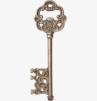 Foto av elegant och konstnärlig flasköppnare i mässing