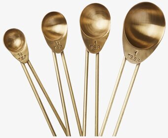 Bild av elegant måttsats i mässing för precisionsmätning