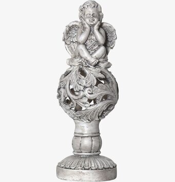 Bild av en elegant solcellsdekoration med ängelmotiv