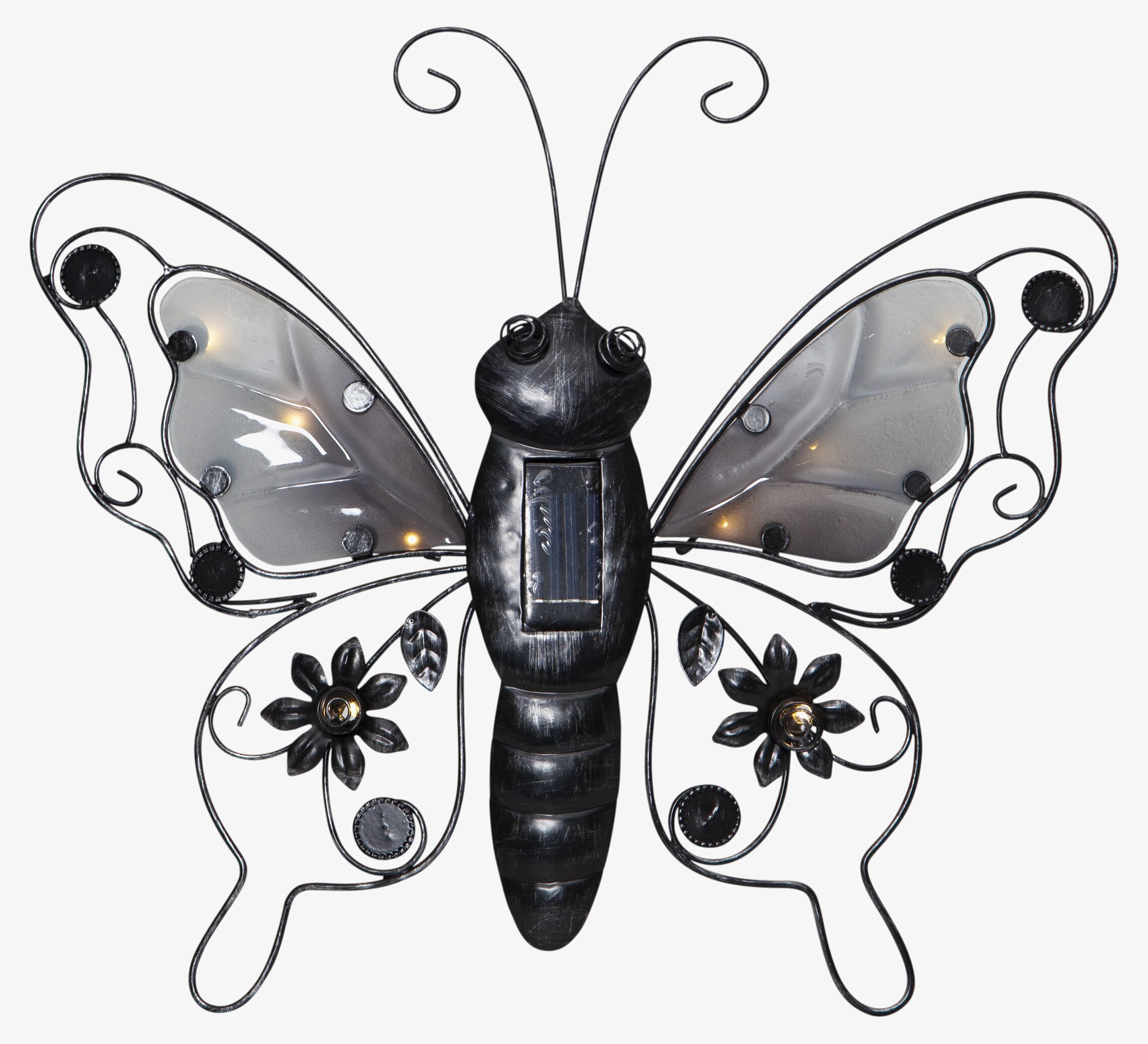 Solcellsdekoration Butterfly från Star Trading i metall