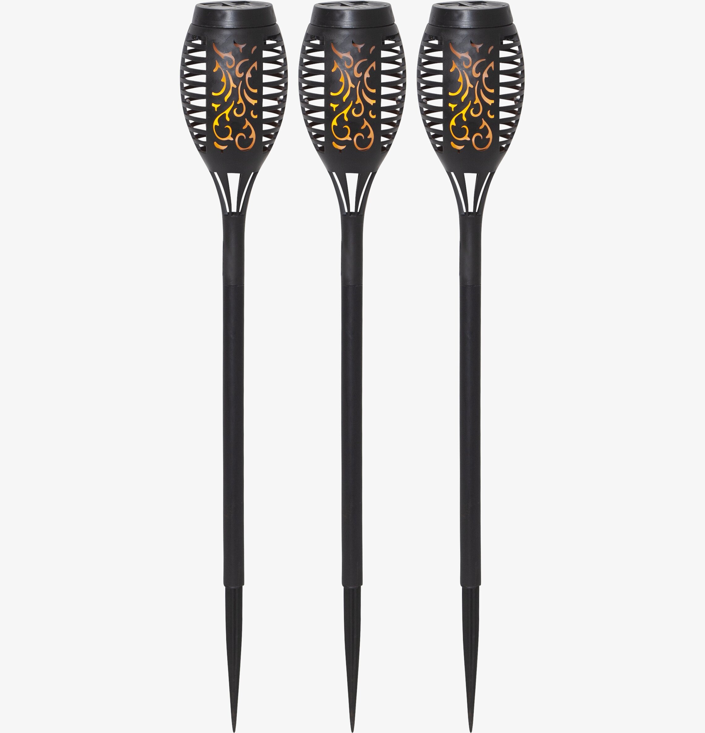 Solcellsbelysning Flame Mini 3-Pack från Star Trading