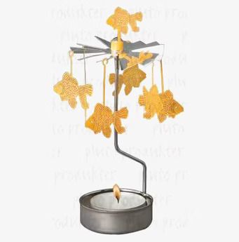 Bild av iögonfallande roterande dekoration med guldfiskar