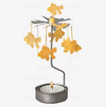 Bild av iögonfallande roterande dekoration med guldfiskar