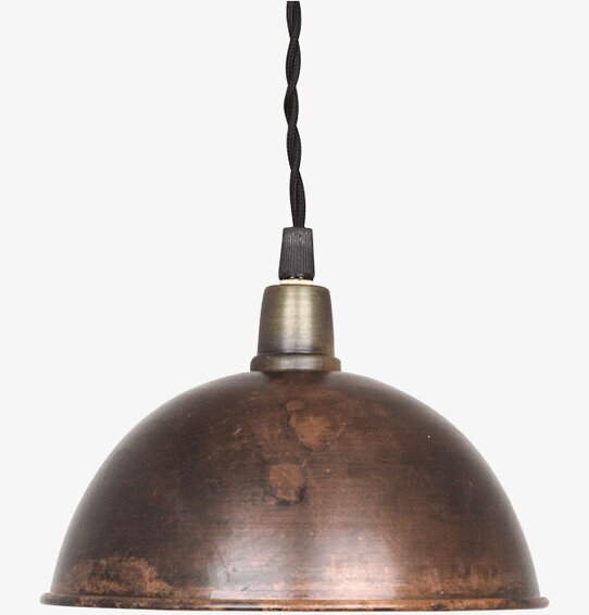 Taklampa Pelle Vintage Brun från Strömshaga i rustik design