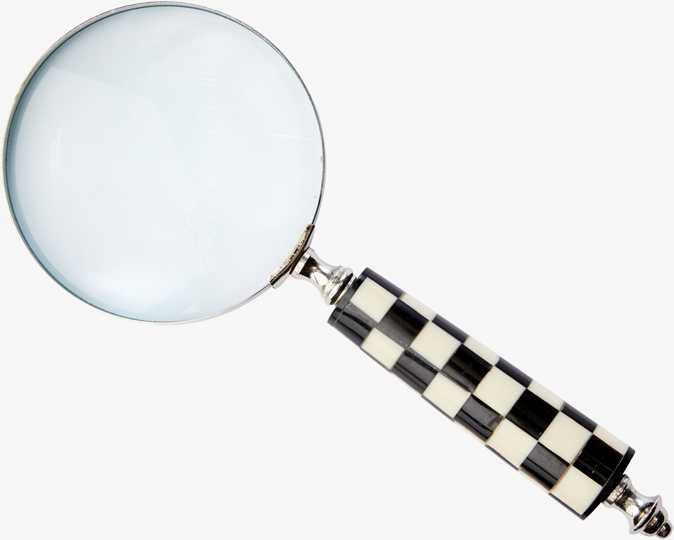 Globetrotter Förstoringsglas Check från Affari med rutigt handtag