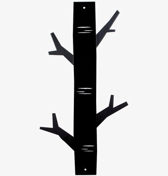 Bild av stilren och funktionell hängare i svart metall