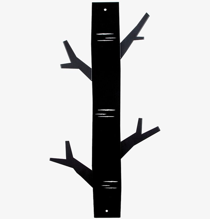 Bild av stilren och funktionell hängare i svart metall