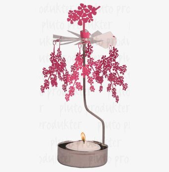 Bild av ett detaljrikt änglaspel med körsbärsblommor