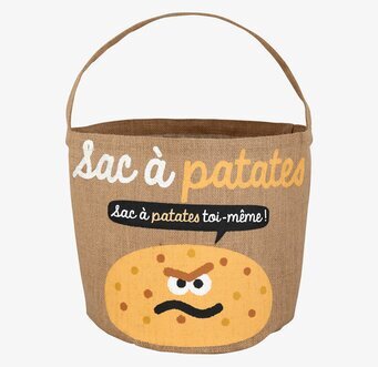 Bild av charmig och praktisk förvaringspåse i jute