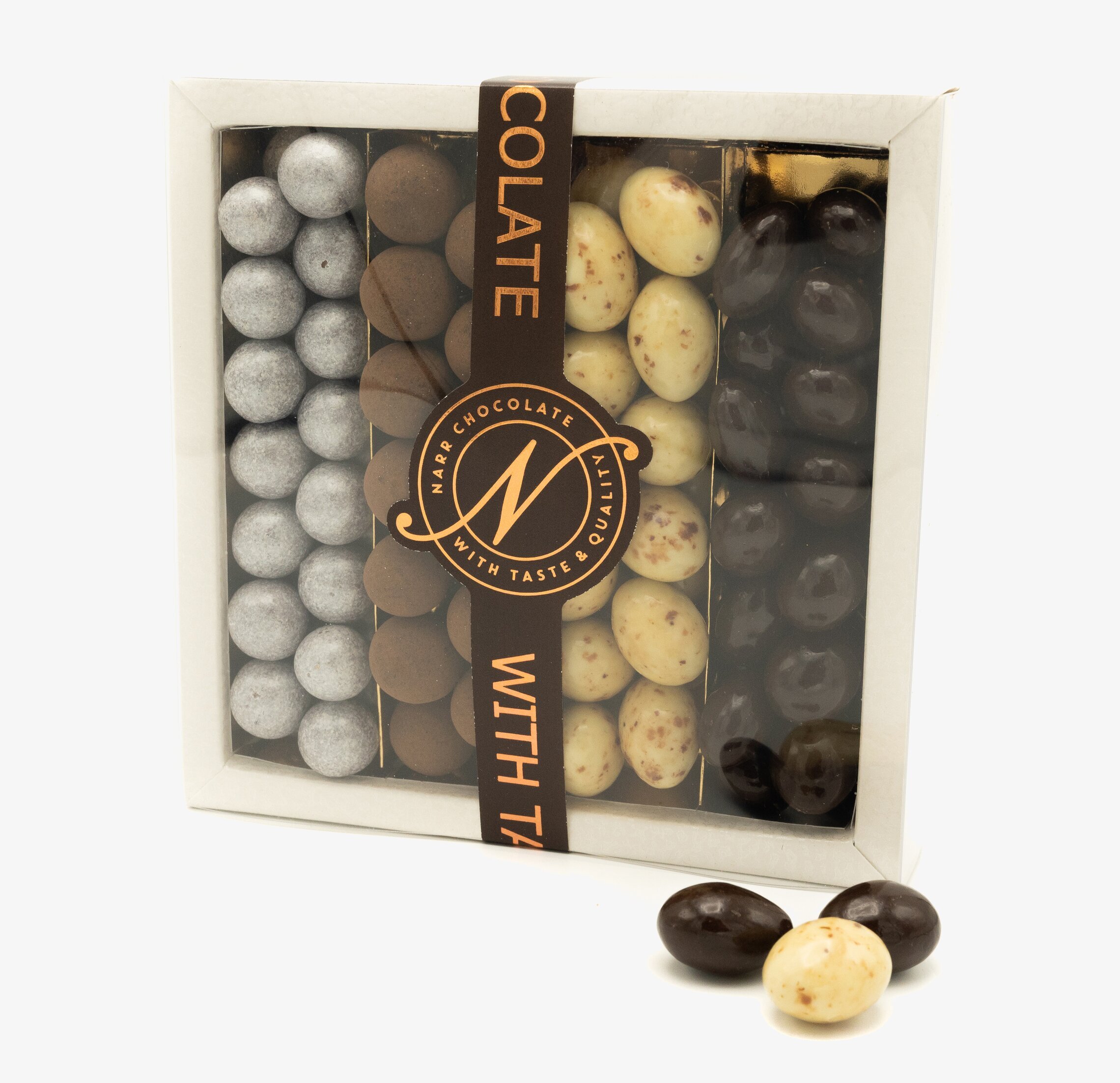 Ask Fyra Smaker från Narr Chocolate med fyra chokladtyper