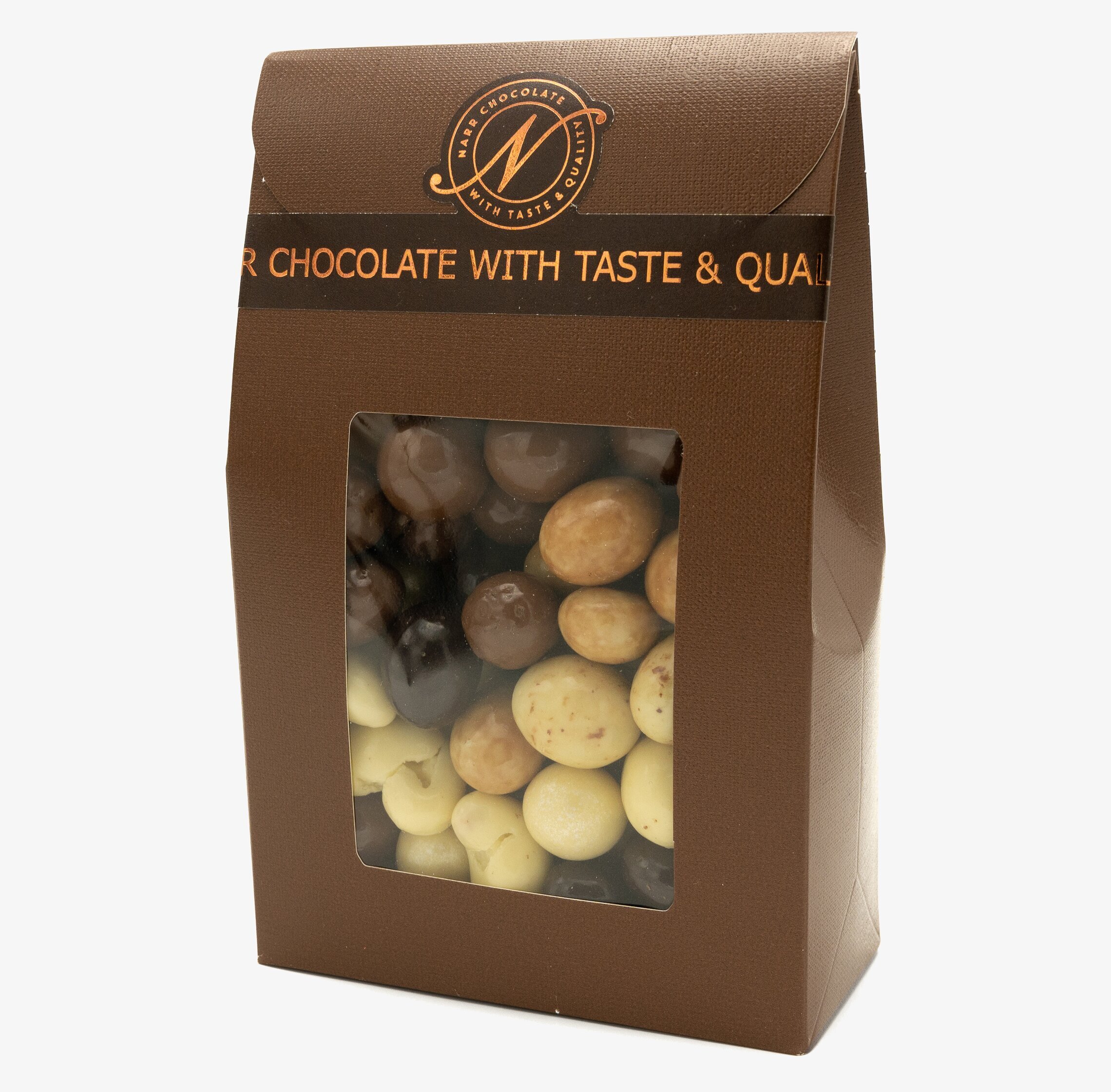 Lyxmixen från Narr Chocolate i elegant brun förpackning